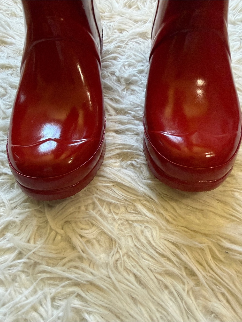Hunter Miliatry Red Original Tall Gloss Rain Boots 9 - Picture 5 of 8